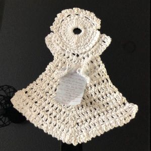 Crocheted “Angel” Dishcloth 👼 With Little Note 📝
